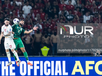 Calvin Verdonk of Indonesia plays during the FIFA World Cup Asian 3rd Qualifier Group C match against Saudi Arabia at Gelora Bung Karno Stad...