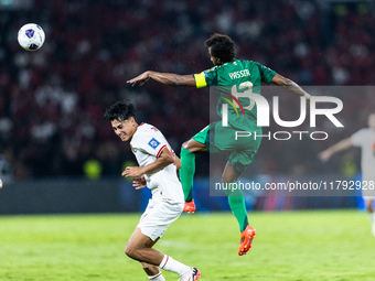 Rafael Struick of Indonesia plays during the FIFA World Cup Asian 3rd Qualifier Group C match against Saudi Arabia at Gelora Bung Karno Stad...