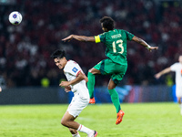 Rafael Struick of Indonesia plays during the FIFA World Cup Asian 3rd Qualifier Group C match against Saudi Arabia at Gelora Bung Karno Stad...