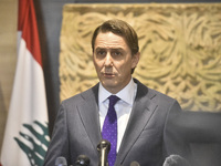 US special envoy Amos Hochstein arrives to meet Lebanon's Parliament Speaker in Beirut, Lebanon, on November 19, 2024. Hochstein arrives in...