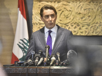 US special envoy Amos Hochstein arrives to meet Lebanon's Parliament Speaker in Beirut, Lebanon, on November 19, 2024. Hochstein arrives in...