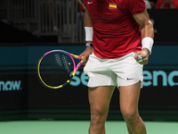 MALAGA, SPAIN - NOVEMBER 19: Quarter-Final tie between Netherlands and Spain during the Davis Cup Final at Palacio de Deportes Jose Maria Ma...