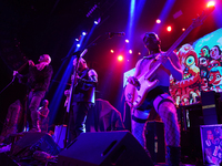 Members of the American hardcore/grindcore band Squid Pisser perform during the Gwar The Stoned Age Tour at The Factory in Deep Ellum in Dal...