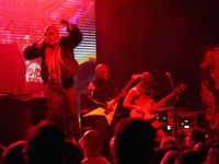 Members of the American hardcore/grindcore band Squid Pisser perform during the Gwar The Stoned Age Tour at The Factory in Deep Ellum in Dal...