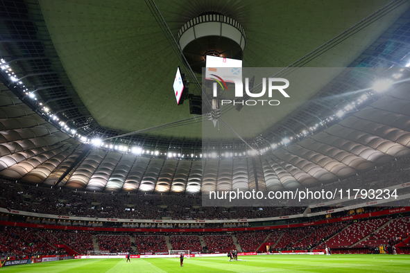 A general view of stadium before UEFA Nations League match Poland - Scotland at National Stadium in Warsaw, Poland on November 18, 2024. 