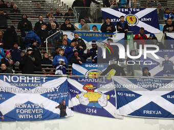 Scottish fans before UEFA Nations League match Poland - Scotland at National Stadium in Warsaw, Poland on November 18, 2024. (