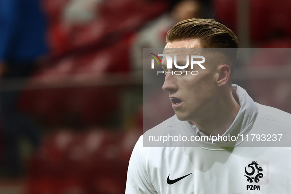 Marcin Bulka before UEFA Nations League match Poland - Scotland at National Stadium in Warsaw, Poland on November 18, 2024. 