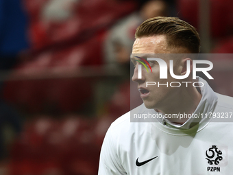 Marcin Bulka before UEFA Nations League match Poland - Scotland at National Stadium in Warsaw, Poland on November 18, 2024. (