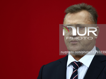 Cezary Kulesza before UEFA Nations League match Poland - Scotland at National Stadium in Warsaw, Poland on November 18, 2024. (