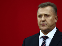 Cezary Kulesza before UEFA Nations League match Poland - Scotland at National Stadium in Warsaw, Poland on November 18, 2024. (