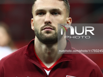 Sebastian Walukiewicz before UEFA Nations League match Poland - Scotland at National Stadium in Warsaw, Poland on November 18, 2024. before...