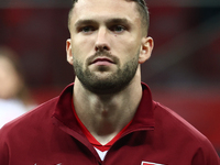 Sebastian Walukiewicz before UEFA Nations League match Poland - Scotland at National Stadium in Warsaw, Poland on November 18, 2024. before...