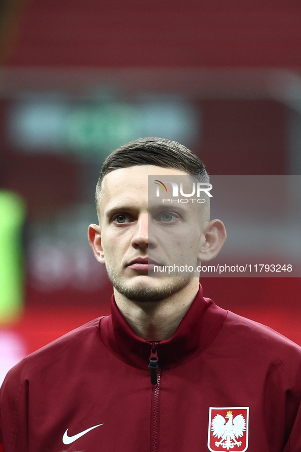 Sebastian Szymanski before UEFA Nations League match Poland - Scotland at National Stadium in Warsaw, Poland on November 18, 2024. 