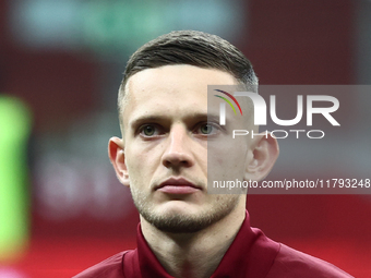 Sebastian Szymanski before UEFA Nations League match Poland - Scotland at National Stadium in Warsaw, Poland on November 18, 2024. (