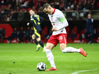 Piotr Zielinski during UEFA Nations League match Poland - Scotland at National Stadium in Warsaw, Poland on November 18, 2024. (