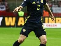 Anthony Ralston during UEFA Nations League match Poland - Scotland at National Stadium in Warsaw, Poland on November 18, 2024. (