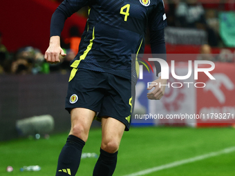 Scott McTominay during UEFA Nations League match Poland - Scotland at National Stadium in Warsaw, Poland on November 18, 2024. (