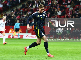 Scott McTominay during UEFA Nations League match Poland - Scotland at National Stadium in Warsaw, Poland on November 18, 2024. (