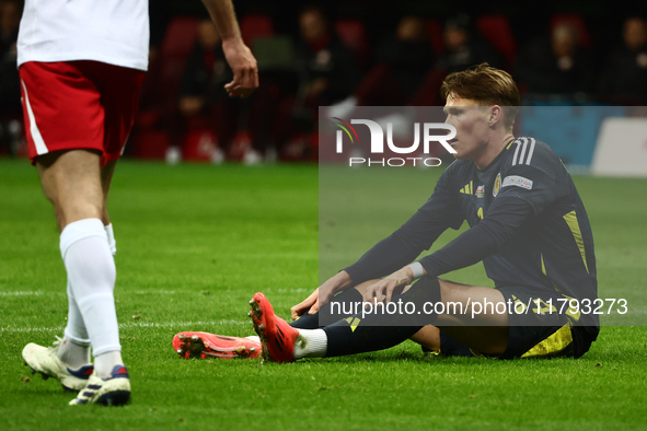 Scott McTominay during UEFA Nations League match Poland - Scotland at National Stadium in Warsaw, Poland on November 18, 2024. 