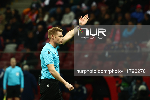 Christian Dingert during UEFA Nations League match Poland - Scotland at National Stadium in Warsaw, Poland on November 18, 2024. 