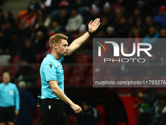 Christian Dingert during UEFA Nations League match Poland - Scotland at National Stadium in Warsaw, Poland on November 18, 2024. (