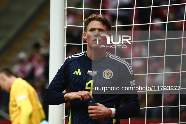 Scott McTominay during UEFA Nations League match Poland - Scotland at National Stadium in Warsaw, Poland on November 18, 2024. 