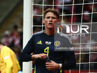 Scott McTominay during UEFA Nations League match Poland - Scotland at National Stadium in Warsaw, Poland on November 18, 2024. (