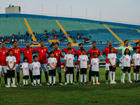 The group photo of the Egyptian national team before the Egypt vs Botswana match in the Africa Cup of Nations Qualifiers in Cairo, Egypt, on...