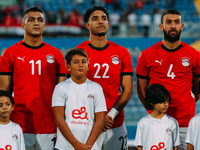 The group photo of the Egyptian national team before the Egypt vs Botswana match in the Africa Cup of Nations Qualifiers in Cairo, Egypt, on...