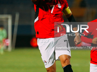 Egypt's Mahmoud Hassan celebrates after scoring the first goal during the Africa Cup of Nations Qualifiers match between Egypt and Botswana...