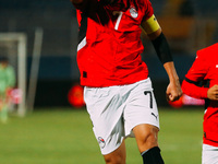 Egypt's Mahmoud Hassan celebrates after scoring the first goal during the Africa Cup of Nations Qualifiers match between Egypt and Botswana...