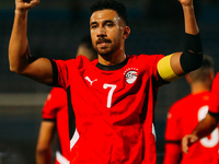 Egypt's Mahmoud Hassan celebrates after scoring the first goal during the Africa Cup of Nations Qualifiers match between Egypt and Botswana...