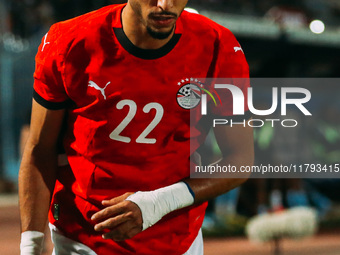 Egyptian player Omar Marmoush competes against a Botswana player during the Africa Cup of Nations Qualifiers match between Egypt and Botswan...