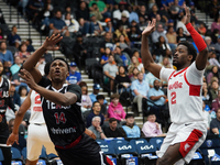 Tyson Walker #14 of Texas Legends shoots the ball against Memphis Hustle during the NBA G League regular season match at Comerica Center in...