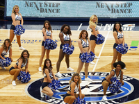 Texas Legends cheerleaders perform during the match between the Texas Legends and Memphis Hustle during the NBA G League regular season at C...