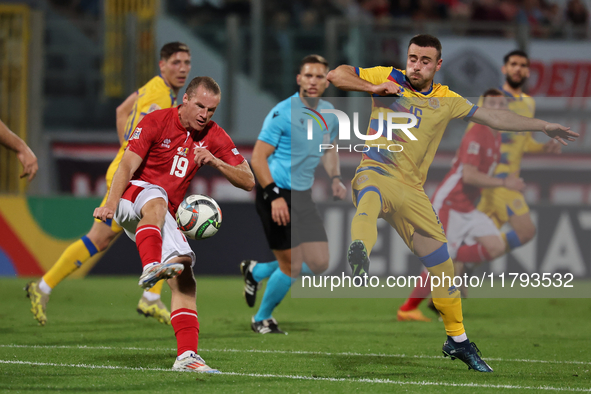 Trent Buhagiar of Malta is in action during the UEFA Nations League, League D, Group D2 soccer match between Malta and Andorra at the Nation...