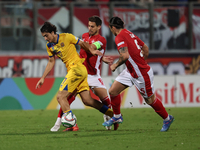 Joan Cervos of Andorra plays during the UEFA Nations League, League D, Group D2 soccer match between Malta and Andorra at the National Stadi...