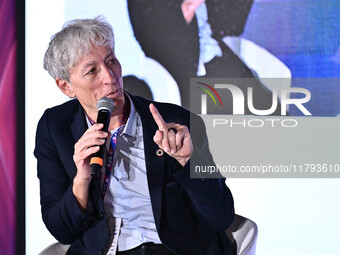 Riccardo Luna attends the Social Football Summit 2024 at the Olympic Stadium in Rome, Italy, on November 19, 2024. (