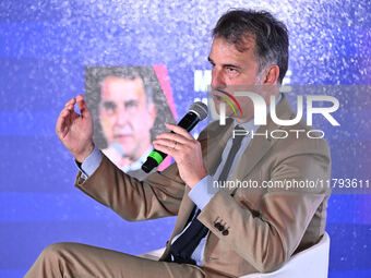 Michele Uva of UEFA attends the Social Football Summit 2024 at the Olympic Stadium in Rome, Italy, on November 19, 2024. (