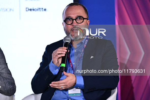 Massimiliani Capitanio attends the Social Football Summit 2024 at the Olympic Stadium in Rome, Italy, on November 19, 2024. 