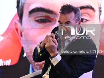 Javier DONA GRANDSTAND JD participates in the Social Football Summit 2024 at the Olympic Stadium in Rome, Italy, on November 19, 2024. (