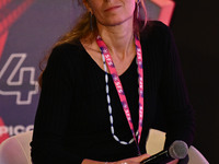 Maddalena Cannarsa participates in POPULUS during the Social Football Summit 2024 at the Olympic Stadium in Rome, Italy, on November 19, 202...