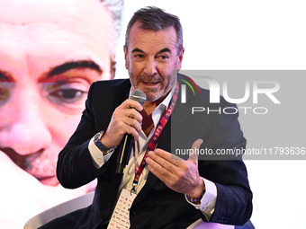 Javier DONA GRANDSTAND JD participates in the Social Football Summit 2024 at the Olympic Stadium in Rome, Italy, on November 19, 2024. (