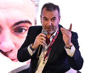 Javier DONA GRANDSTAND JD participates in the Social Football Summit 2024 at the Olympic Stadium in Rome, Italy, on November 19, 2024. (