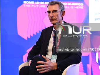 Stefano Deantoni from INFRONT attends the Social Football Summit 2024 at the Olympic Stadium in Rome, Italy, on November 19, 2024. (