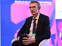 Stefano Deantoni from INFRONT attends the Social Football Summit 2024 at the Olympic Stadium in Rome, Italy, on November 19, 2024. (