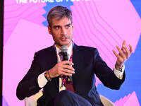 Rolando Favella of Udinese Calcio participates in the Social Football Summit 2024 at the Olympic Stadium in Rome, Italy, on November 19, 202...