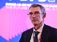 Stefano Deantoni from INFRONT attends the Social Football Summit 2024 at the Olympic Stadium in Rome, Italy, on November 19, 2024. (