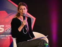 Maddalena Cannarsa participates in POPULUS during the Social Football Summit 2024 at the Olympic Stadium in Rome, Italy, on November 19, 202...