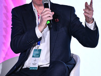 Mike Summers represents the PALACE FOR LIFE FOUNDATION during the Social Football Summit 2024 at the Olympic Stadium in Rome, Italy, on Nove...